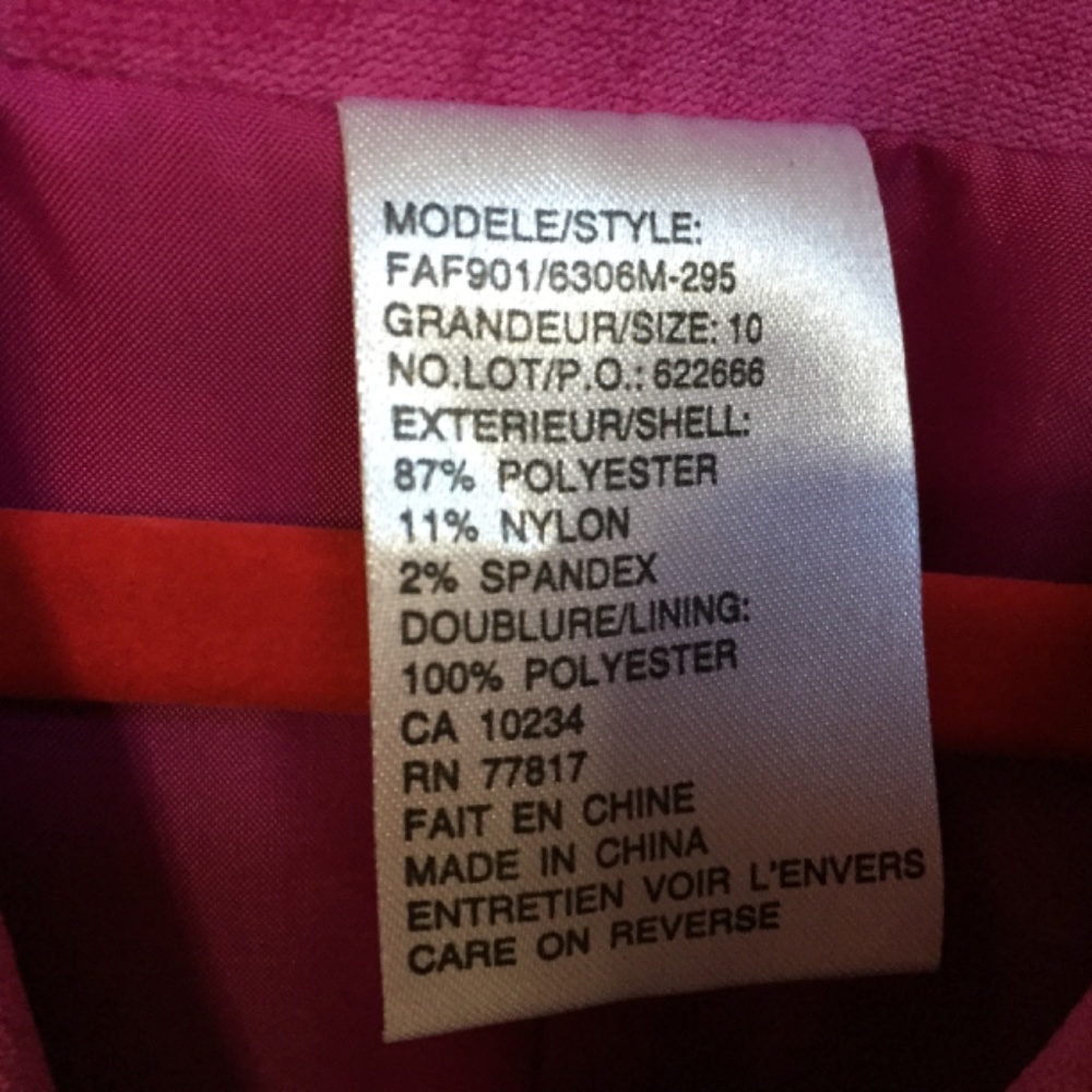 Women's Pink Faux Suede Jacket - Picture 8 of 16